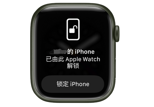 汉南苹果手机维修分享用 AppleWatch 解锁配备面容 ID 的 iPhone方法 